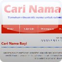 Cari Nama Bayi CariNamaBayi.com  screen for extension Chrome web store in OffiDocs Chromium