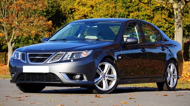 Free download car saab automobile reflection free picture to be edited with GIMP free online image editor