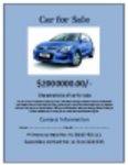 Free download Car Sale Flyer Template DOC, XLS or PPT template free to be edited with LibreOffice online or OpenOffice Desktop online