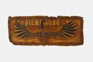 Free download Cartonnage fragment showing goddess with spread wings free photo or picture to be edited with GIMP online image editor