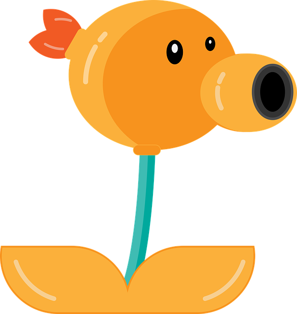 Free download Cartoon Character Game Flower - Free vector graphic on Pixabay free illustration to be edited with GIMP free online image editor