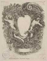 Free download Cartouche Framed by Apollo and Pan free photo or picture to be edited with GIMP online image editor