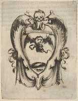 Free download Cartouche with Eagle and Snake,  from Eight Emblems for the Funeral of Francesco de Medici free photo or picture to be edited with GIMP online image editor