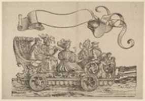 Descărcare gratuită Cărucior cu muzicieni cu corn, Procesiunea de triumf a împăratului Maximilian I fotografie sau imagine gratuită pentru a fi editată cu editorul de imagini online GIMP