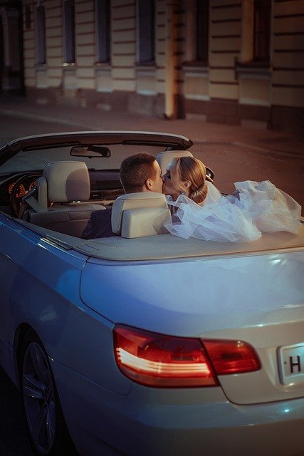 Free download car wedding bride car cabriolet free picture to be edited with GIMP free online image editor