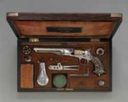 Free download Cased Colt Model 1862 Police Revolver, Serial no. 9174, with Thuer Conversion for Self-contained Cartridges, and Accessories free photo or picture to be edited with GIMP online image editor