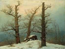 Free download Caspar David Friedrich, Cairn In Snow free photo or picture to be edited with GIMP online image editor