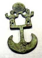 Free download Cast Copper Crescent Ornament with Figures free photo or picture to be edited with GIMP online image editor