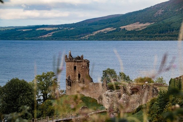 Free download castle lake highlands urquhart free picture to be edited with GIMP free online image editor
