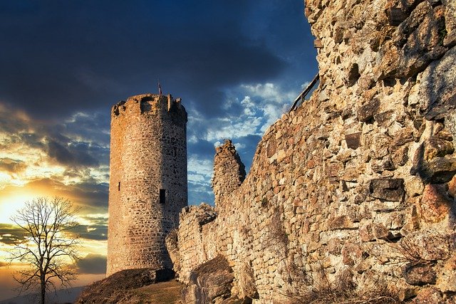 Free download castle ruins tower fortress walls free picture to be edited with GIMP free online image editor