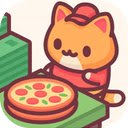 Cat Pizza Game Run a cozy pizza restaurant as a cute cat!  screen for extension Chrome web store in OffiDocs Chromium