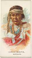 Free download Cayatanita, Navajos, from the American Indian Chiefs series (N2) for Allen & Ginter Cigarettes Brands free photo or picture to be edited with GIMP online image editor