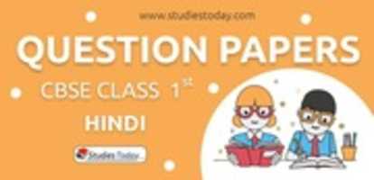 Free download CBSE Question Papers Class 1 Hindi PDF Solutions Download free photo or picture to be edited with GIMP online image editor