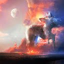 Celestial Wolf of the Cosmos  screen for extension Chrome web store in OffiDocs Chromium