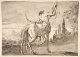 Free download Centaur Holding Up a Quiver free photo or picture to be edited with GIMP online image editor