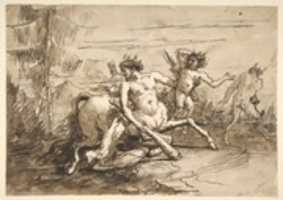 Free download Centaur with a Club, and Two Satyrs free photo or picture to be edited with GIMP online image editor