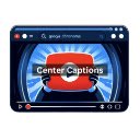 Center Captions  screen for extension Chrome web store in OffiDocs Chromium