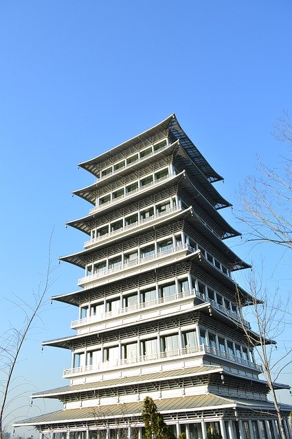 Free download chang an tower xi an china city free picture to be edited with GIMP free online image editor