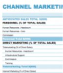 Free download Channel Marketing Budget Template DOC, XLS or PPT template free to be edited with LibreOffice online or OpenOffice Desktop online