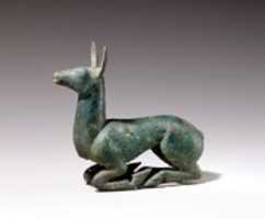 Free download Chariot Yoke Ornament in the Shape of a Recumbent Doe free photo or picture to be edited with GIMP online image editor