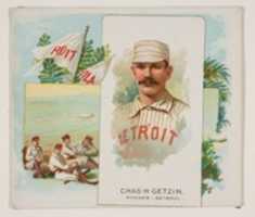 Free download Charles H. Getzien, Pitcher, Detroit, from Worlds Champions, Second Series (N43) for Allen & Ginter Cigarettes free photo or picture to be edited with GIMP online image editor