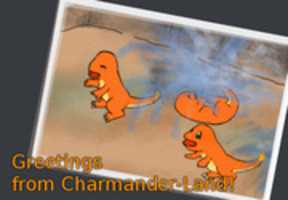 Free download Charmander Postcard free photo or picture to be edited with GIMP online image editor