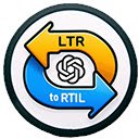 ChatGPT RTL Switcher  screen for extension Chrome web store in OffiDocs Chromium