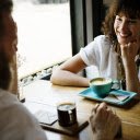 Chatting over a cup of coffee  screen for extension Chrome web store in OffiDocs Chromium