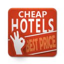 Schermata di ricerca di hotel economici per l'estensione del negozio web Chrome in OffiDocs Chromium