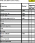 Ev temizliği için ücretsiz indirme Kontrol Listesi DOC, XLS veya PPT şablonu çevrimiçi LibreOffice veya çevrimiçi OpenOffice Masaüstü ile düzenlenebilir