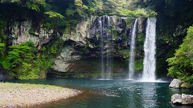 Free download cheonjiyeon falls jeju island free picture to be edited with GIMP free online image editor