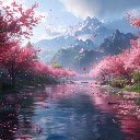 Cherry Blossom Serenity  screen for extension Chrome web store in OffiDocs Chromium