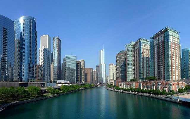 김프 온라인 이미지 편집기로 편집할 시카고 시티 빌딩 무료 사진 템플릿 무료 다운로드