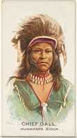 Free download Chief Gall, Hunkpapa Sioux, from the American Indian Chiefs series (N2) for Allen & Ginter Cigarettes Brands free photo or picture to be edited with GIMP online image editor
