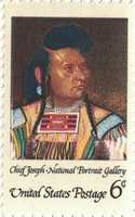 قم بتنزيل صورة أو صورة مجانية من Chief Joseph Commemorative Postage Stamp لتحريرها باستخدام محرر صور GIMP عبر الإنترنت