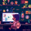 Chill Super Mario Pixel Live Wallpaper  screen for extension Chrome web store in OffiDocs Chromium