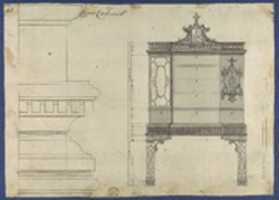 Free download Chinese Cabinet, from Chippendale Drawings, Vol. II free photo or picture to be edited with GIMP online image editor