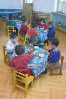 Free download CHONSAMRI, NORTH KOREA DECEMBER 05 Children Of A North Korean Preschool During Lunch On December 05, 2001 In Chonsamri, North Korea. (Photo By Thomas Imo / Photothek Via Getty Images) free photo or picture to be edited with GIMP online image editor