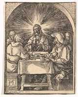 Free download Christ and the Pilgrims at Emmaus from The Little Passion (copy) free photo or picture to be edited with GIMP online image editor