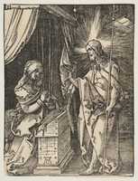 Free download Christ Appearing to His Mother, from The Small Passion free photo or picture to be edited with GIMP online image editor