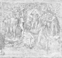 Free download Christ as Judge Surrounded by Saints (upper central section of the Last Judgment) free photo or picture to be edited with GIMP online image editor