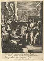 Free download Christ Before Caiaphus, from The Passion of Christ (after H. Goltzius) free photo or picture to be edited with GIMP online image editor
