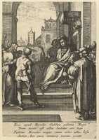 Free download Christ Before Pilate, from The Passion of Christ (after H. Goltzius) free photo or picture to be edited with GIMP online image editor