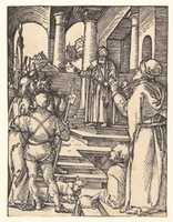 Free download Christ Before Pilate, from The Small Passion free photo or picture to be edited with GIMP online image editor