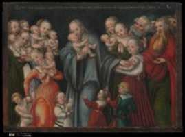 Free download Christ Blessing the Children free photo or picture to be edited with GIMP online image editor