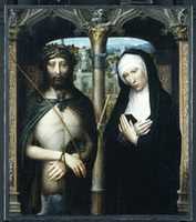 Free download Christ Crowned with Thorns (Ecce Homo), and the Mourning Virgin free photo or picture to be edited with GIMP online image editor