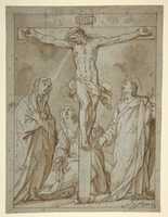 Free download Christ Crucified, Attended by the Virgin, Saint Mary Magdalen, and Saint John the Evangelist free photo or picture to be edited with GIMP online image editor