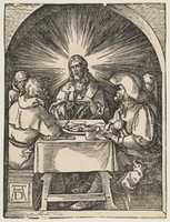 Free download Christ in Emmaus,  from The Small Passion free photo or picture to be edited with GIMP online image editor