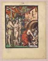 Free download Christ in Limbo, from the Small Woodcut Passion free photo or picture to be edited with GIMP online image editor