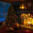 Christmas Cabin Live Wallpaper  screen for extension Chrome web store in OffiDocs Chromium